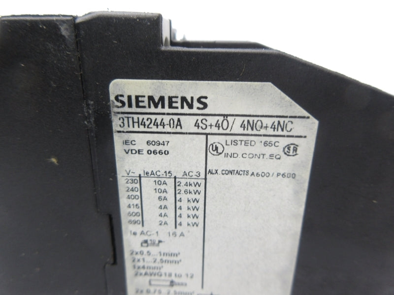 SIEMENS 3TH4244-0A 115V NSNP