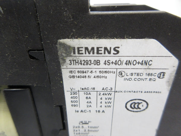 SIEMENS 3TH4293-0B 24VDC NSNP