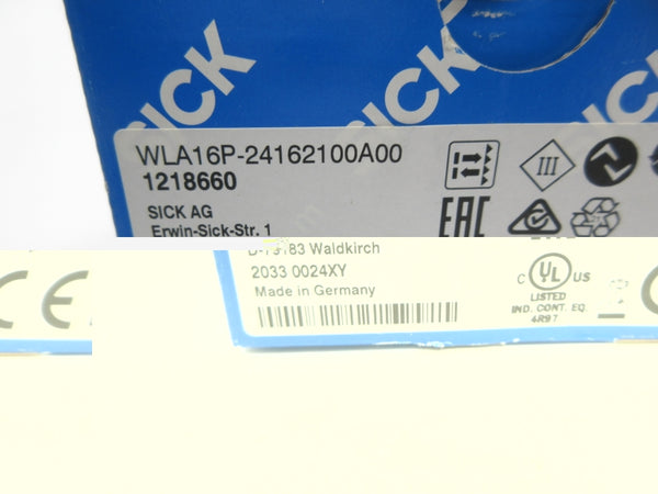 SICK WLA16P-24162100A00 1218660 10-30VDC NSMP
