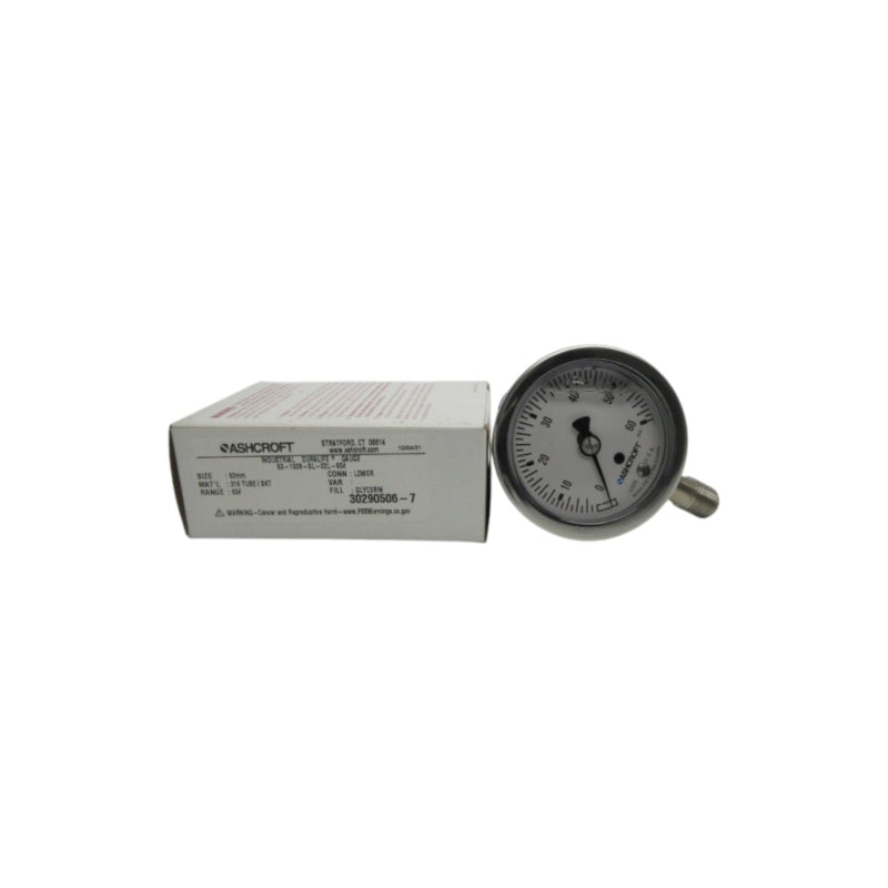 ASHCROFT 63-1008-SL-02L-60# 0-60PSI NSMP