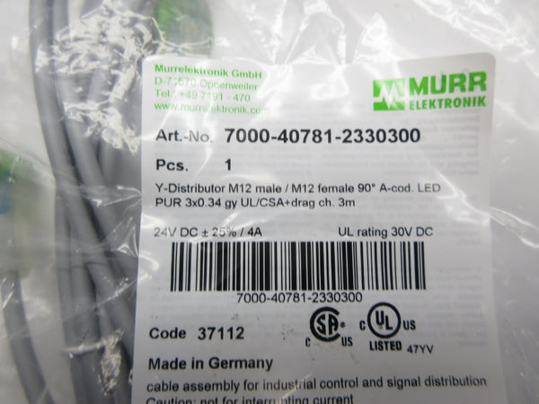 MURR ELEKTRONIK 7000-40781-2330300 24VDC 4A NSMP