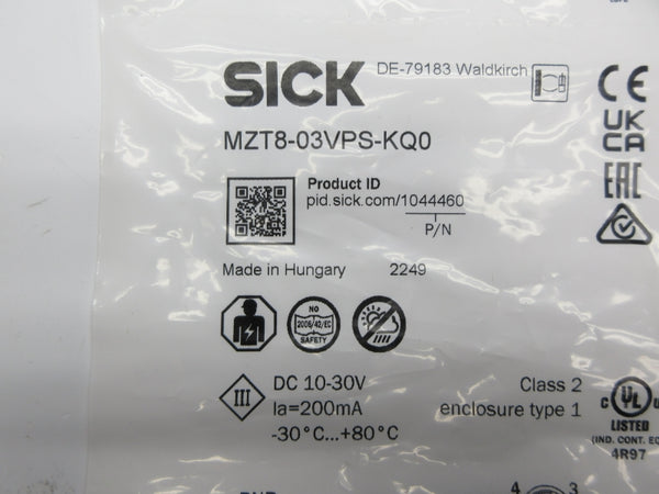 SICK MZT8-03VPS-KQ0 1044460 10-30VDC NSMP