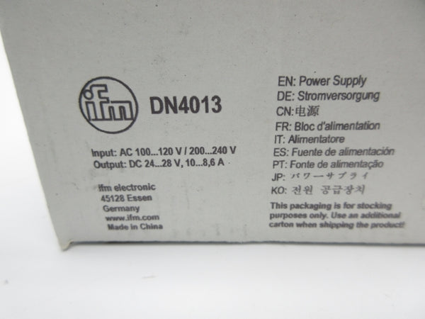 IFM EFECTOR DN4013 100-120/200-240VAC NSMP