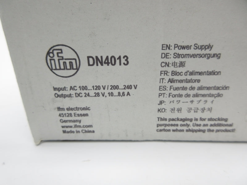 IFM EFECTOR DN4013 100-120/200-240VAC NSMP
