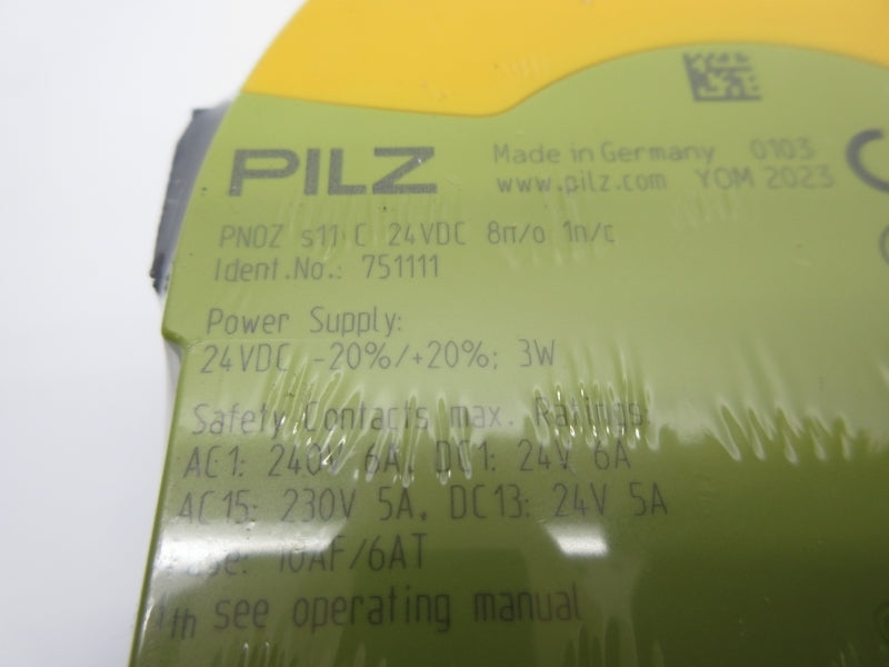 PILZ PNOZ S11C 24VDC 8N/O 1N/C 751111 NSMP
