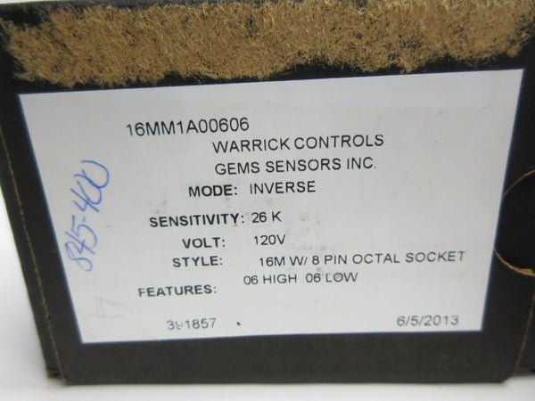 WARRICK CONTROLS 16MM1A00606 120V NSMP