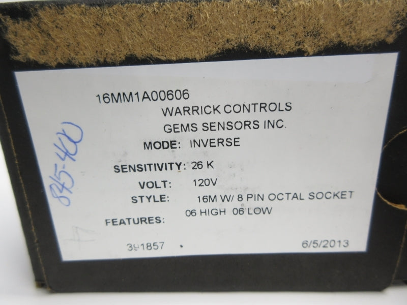 WARRICK CONTROLS 16MM1A00606 120V NSMP