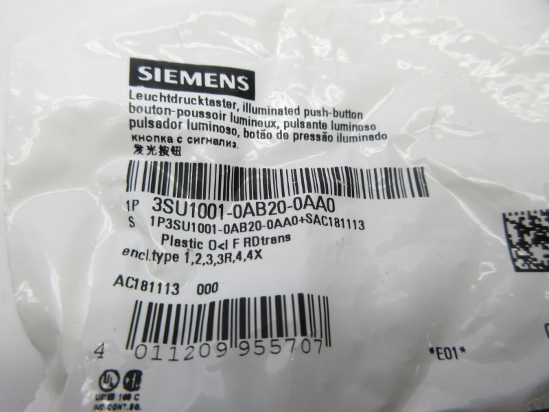 SIEMENS 3SU1001-0AB20-0AA0 NSMP