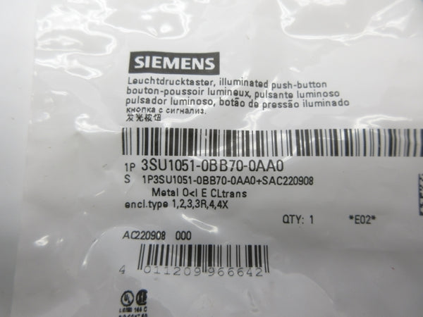 SIEMENS 3SU1051-0BB70-0AA0 NSMP