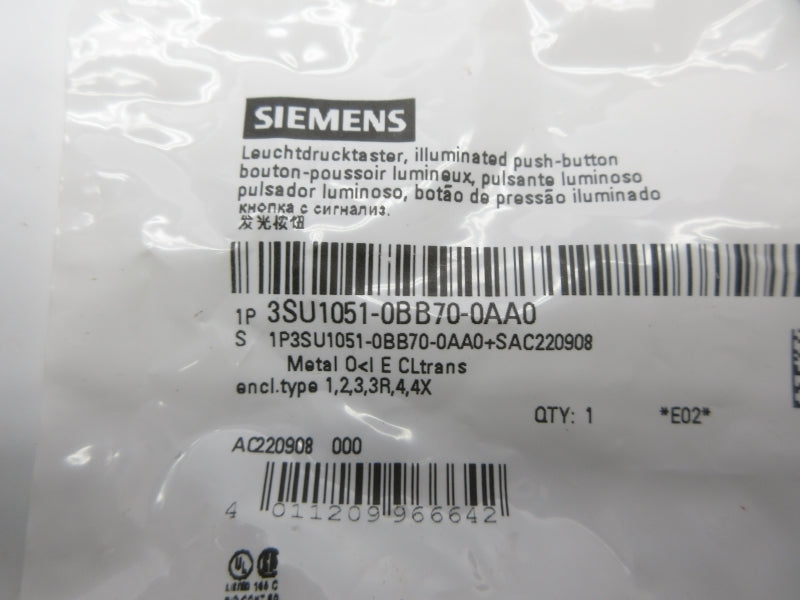 SIEMENS 3SU1051-0BB70-0AA0 NSMP