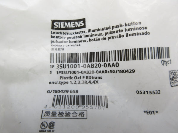 SIEMENS 3SU1001-0AB20-0AA0 NSMP