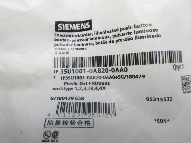 SIEMENS 3SU1001-0AB20-0AA0 NSMP