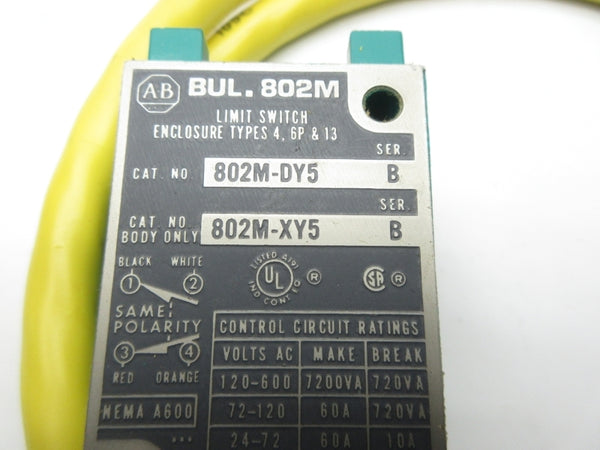 ALLEN BRADLEY 802M-DY5 SER. B 120-600VAC (AS PICTURED) NSNP