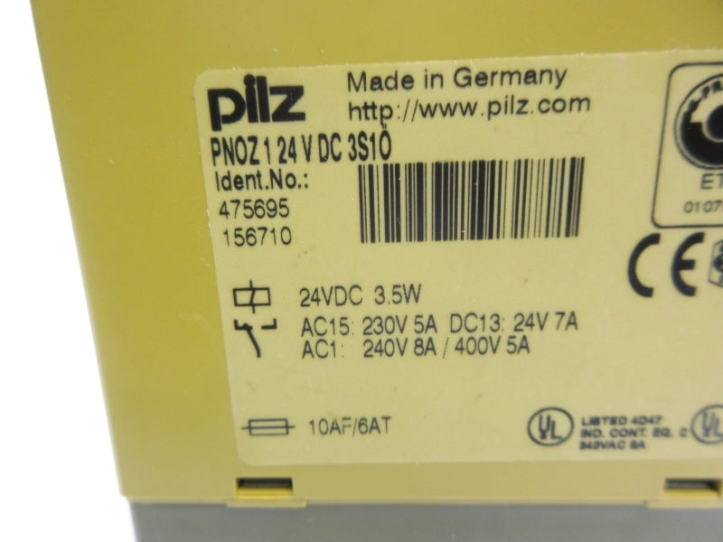 PILZ PNOZ 1 24VDC 3S10 475695 NSNP