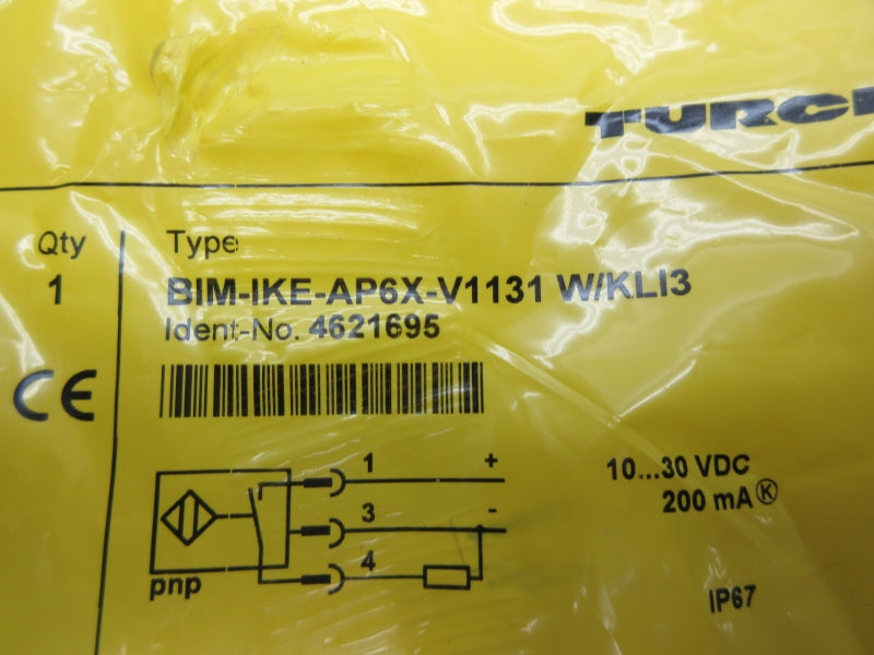 TURCK BIM-IKE-AP6X-V1131 W/KLI3 4621695 10-30VDC NSMP