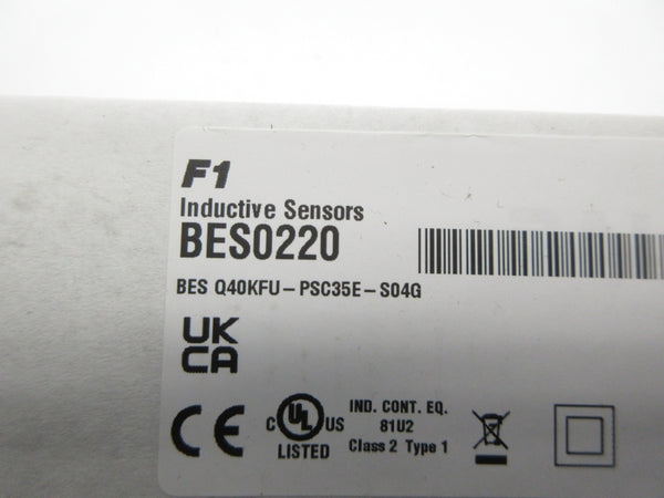 BALLUFF BES0220 BES Q40KFU-PSC35E-S04G NSFS