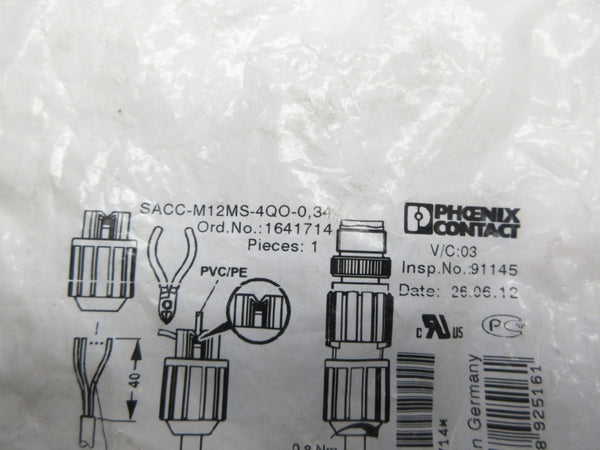 PHOENIX CONTACT SACC-M12MS-4QO-0.34 1641714 NSMP