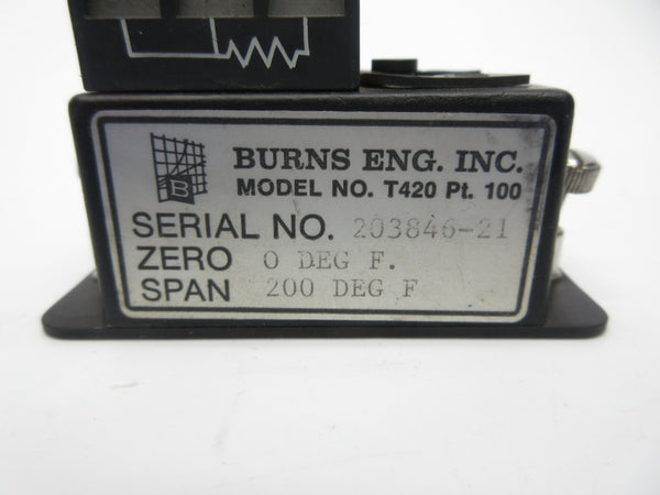 BURNS ENG. T420 0-200'F NSNP