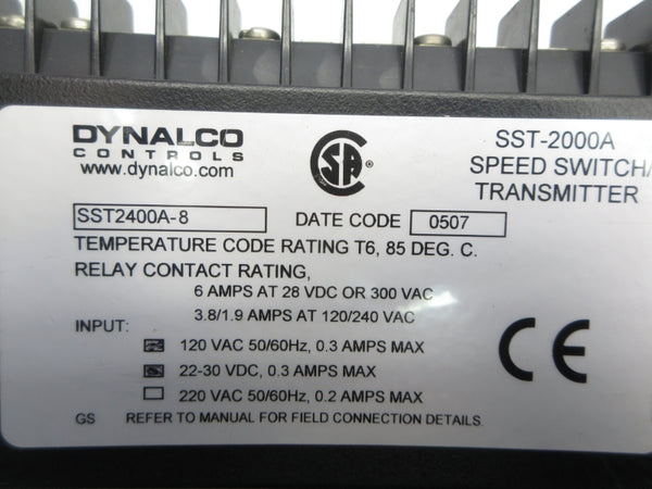 DYNALCO SST2400A-8 120VAC 0.3A NSNP