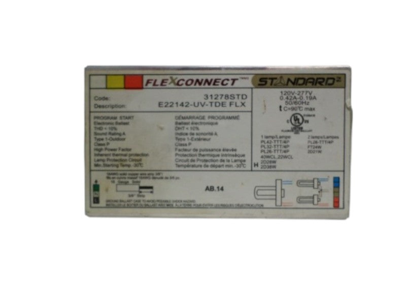 STANDARD E22142-UV-TDE ELECTRONIC BALLAST NSNP