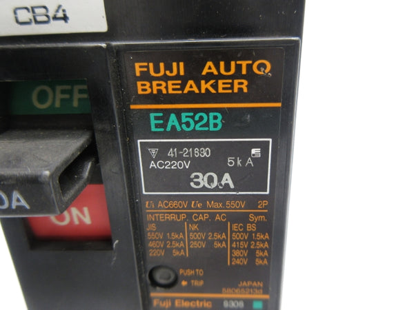 FUJI ELECTRIC EA52B 220VAC 30A NSNP