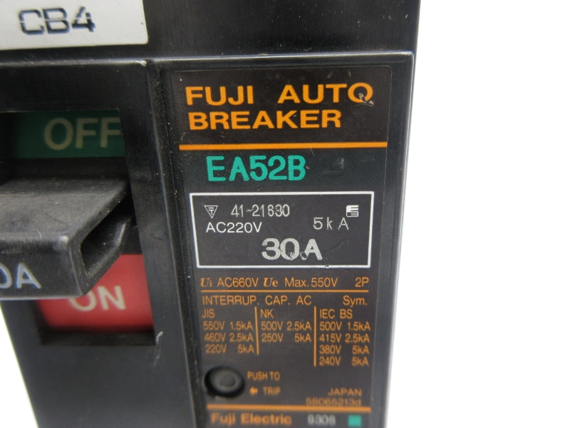 FUJI ELECTRIC EA52B 220VAC 30A NSNP