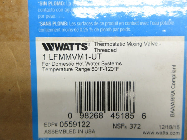 WATTS 1 LFMMVM1-UT 0559122 80-120'F NSMP