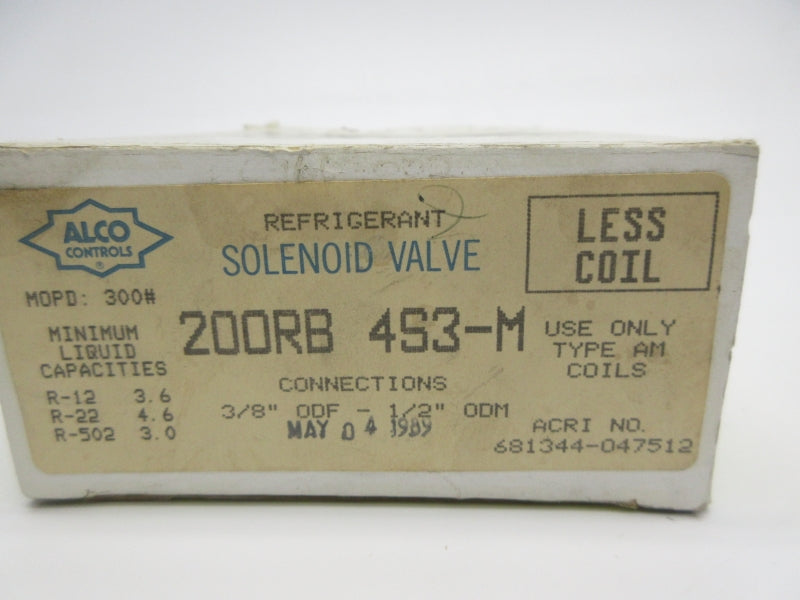 ALCO CONTROLS 200RB 4S3-M NSMP