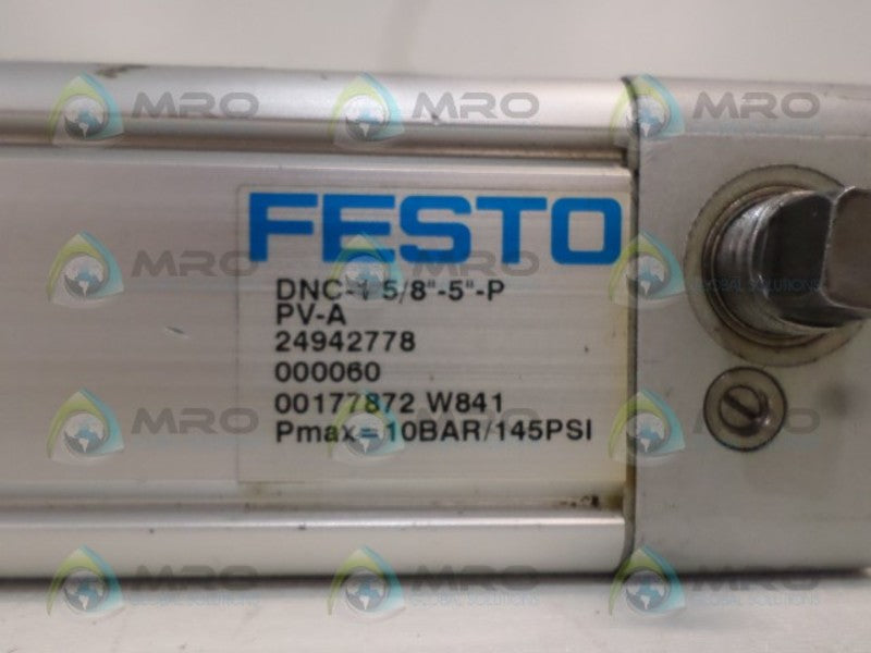 FESTO DNC-15/8"-5"-PPV-A CYLINDER UNMP