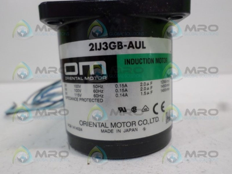 ORIENTAL MOTOR 2IJ3GB-AUL INDUCTION MOTOR  NSNP