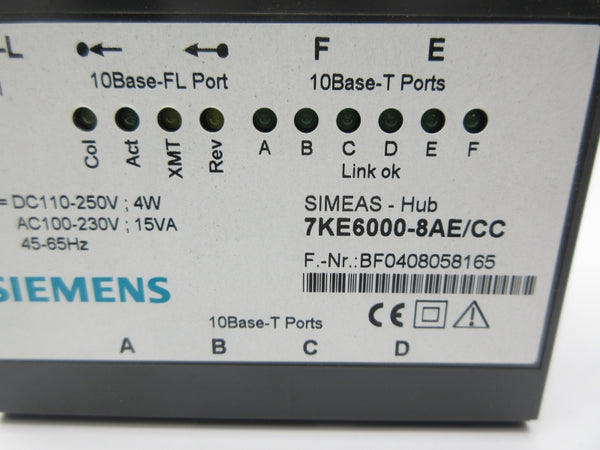SIEMENS 7KE6000-8AE/CC 100-230VAC NSNP