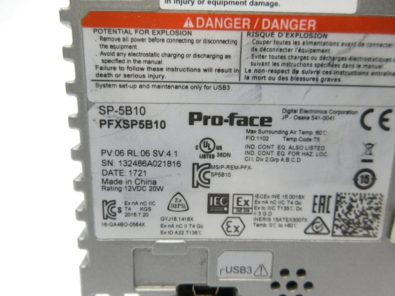 PRO-FACE SP-5B10 PFXSP5B10 12VDC NSNP