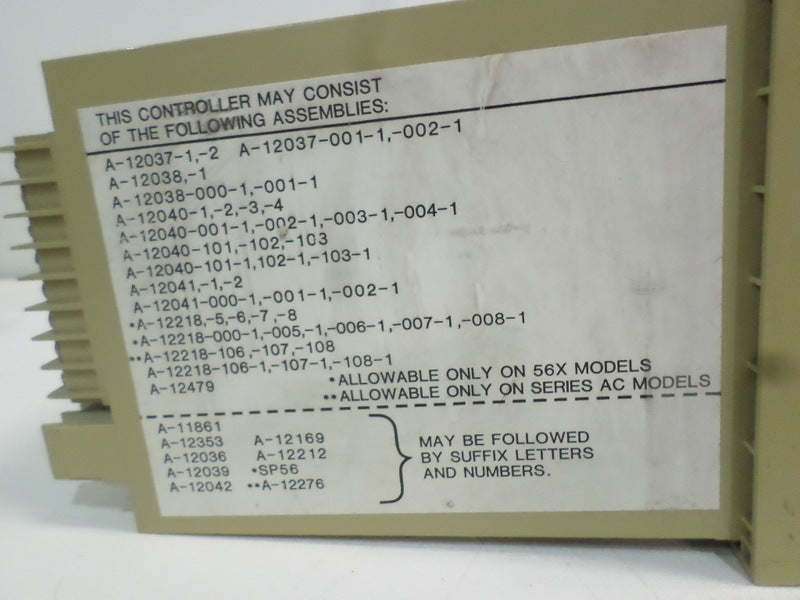 EUROTHERM 2404 AC/56/XX-XXXXX-XXX-X-XX TEMPERATURE CONTROLLER  UNMP