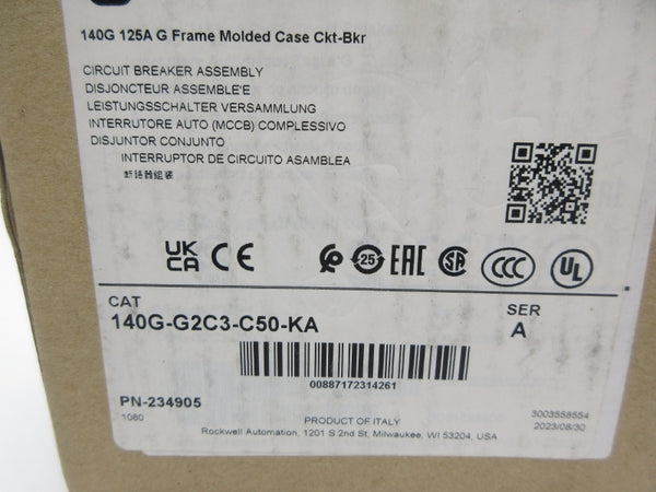 ALLEN BRADLEY 140G-G2C3-C50-KA SER. A 50A NSMP