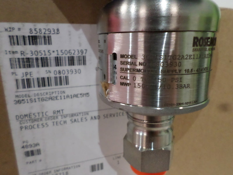 ROSEMOUNT 3051S1TG2S2E11S2SR5M5 PRESSURE TRANSMITTER  NSMP