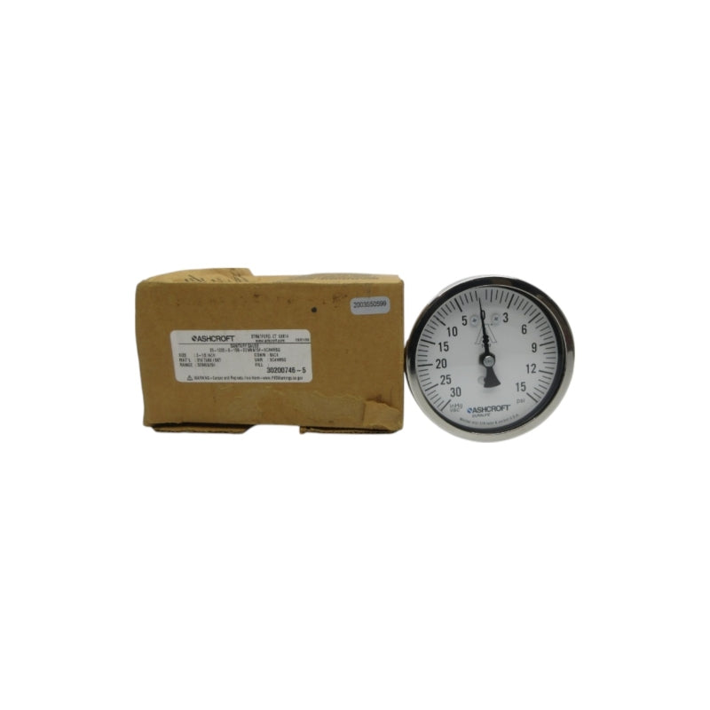 ASHCROFT 35-1032-S-15B-30IMV&15#-XC4NMSG 15PSI 3-1/2" NSMP