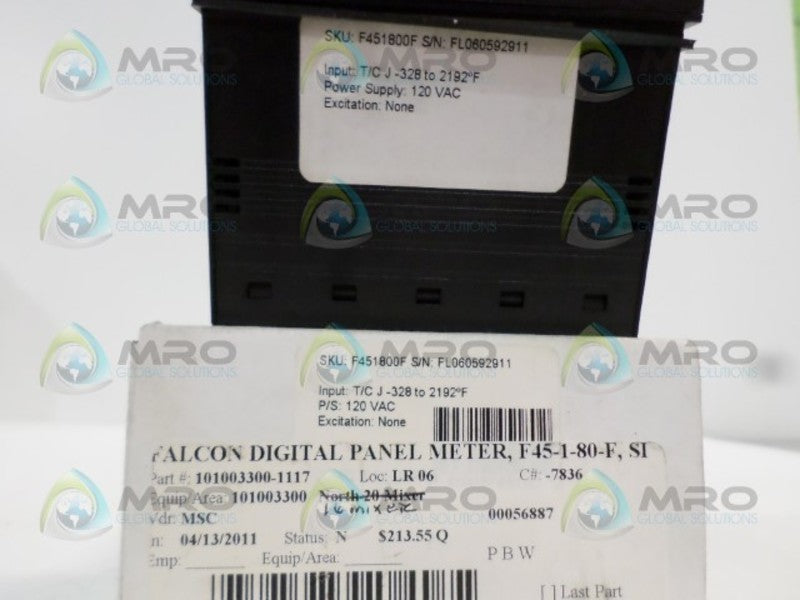 SIMPSON F451800F DIGITAL PANEL METER NSMP