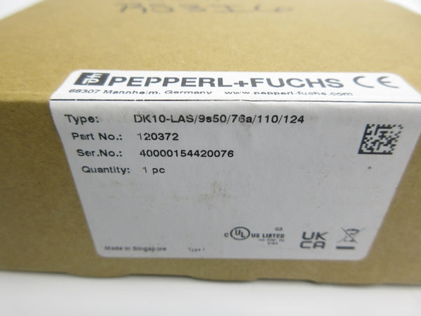 PEPPERL+FUCHS 120372 DK10-LAS/9A50/76A/110/124 10-30VDC NSMP
