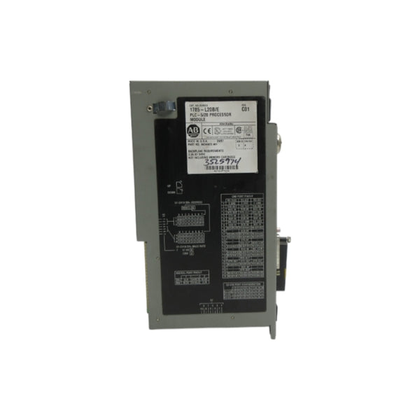 ALLEN BRADLEY 1785-L20B SER. E F/W A 5VDC 2.3A REV. C01 (NO KEY) UNMP