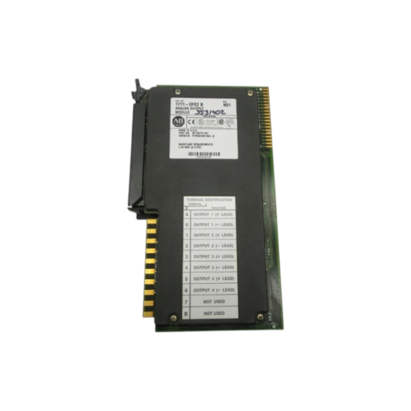 ALLEN BRADLEY 1771-OFE2 SER. B F/W B 5VDC 1.4A REV. N01 (NO TERMINAL) UNMP
