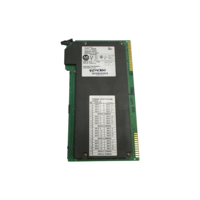 ALLEN BRADLEY 1771-IFE SER. C F/W B 5VDC 0.500A REV. M01 (NO TERMINAL) UNMP