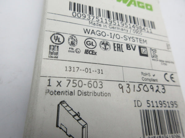 WAGO 750-603 NSFS