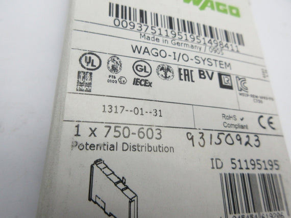 WAGO 750-603 NSFS