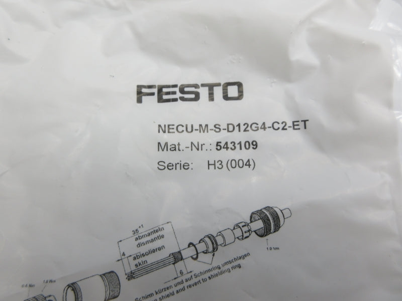 FESTO NECU-M-S-D12G4-C2-ET 543109 NSMP