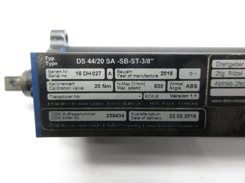 DSM MESSTECNIK DS44/20SA-SB-ST-3/8 NSNP