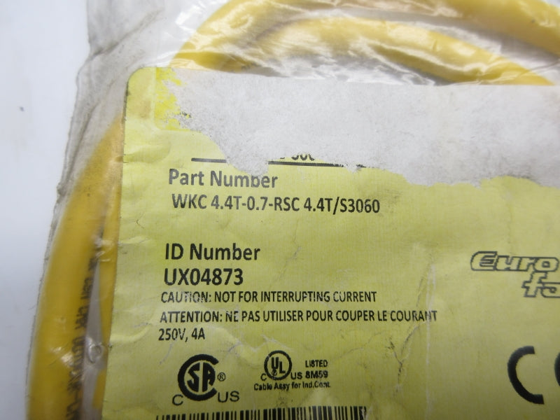 TURCK WKC4.4T-0.7-RSC4.4T/S3060 UX04873 250V 4A NSMP