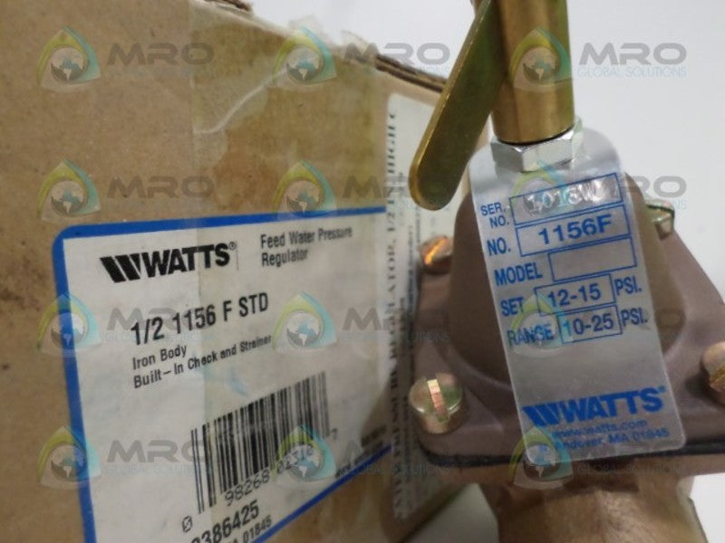 WATTS 1156FSTD 0386425 PRESSURE REGUALTOR 1/2"  NSMP