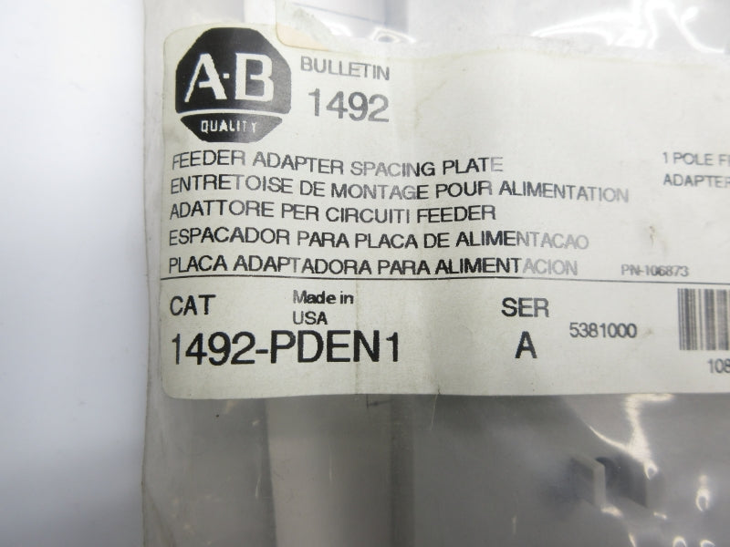 ALLEN BRADLEY 1492-PDEN1 SER. A NSMP