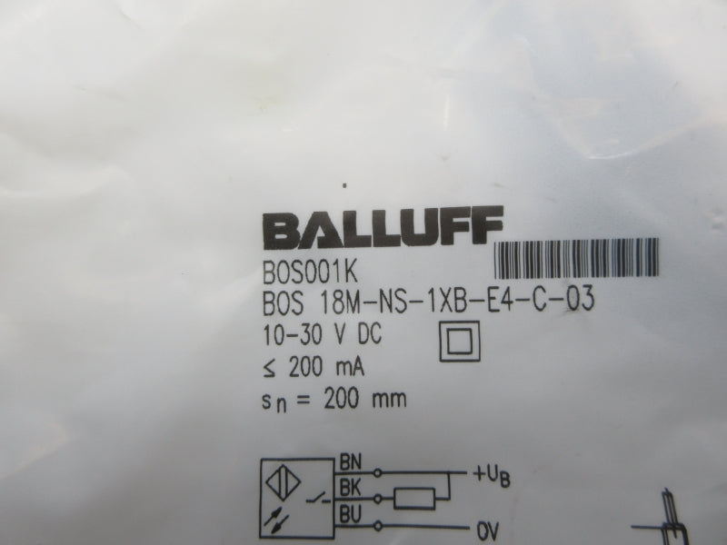 BALLUFF BOS001K BOS18M-NS-1XB-E4-C-03 10-30VDC NSMP