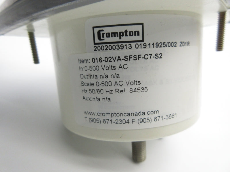 CROMPTON 016-02VA-SFSF-C7-S2 0-500VAC NSNP